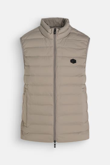 EMPORIO ARMANI Daunenweste steingrau
