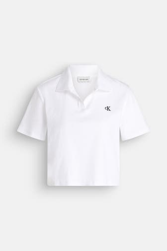 CK JEANS Polo-Shirt weiß