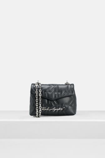 KARL BY KARL LAGERFELD Umhängetasche 'Kurl' schwarz
