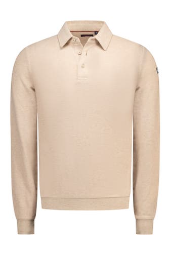 NEW ZEALAND AUCKLAND Langarm-Polo beige