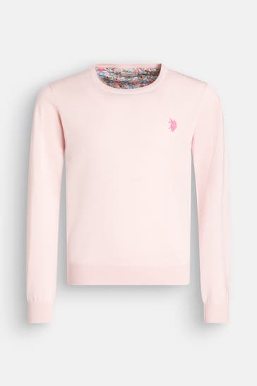 U.S. POLO ASSN. Strickpullover 'Emma' rosa