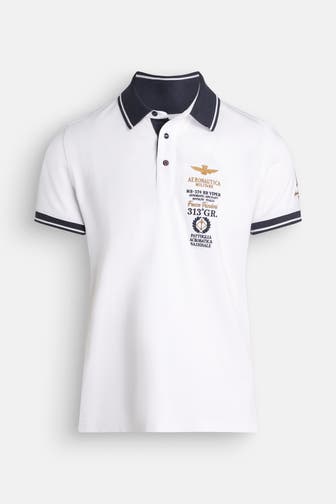 AERONAUTICA MILITARE Polo-Shirt weiß