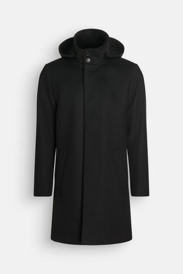TIGER OF SWEDEN Black woollen blend coat