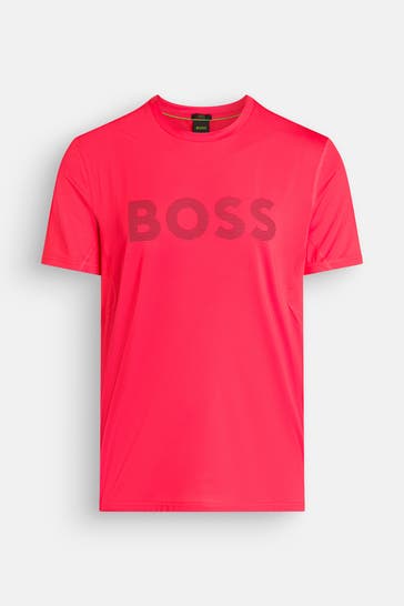 BOSS GREEN T-Shirt 'Active' rot