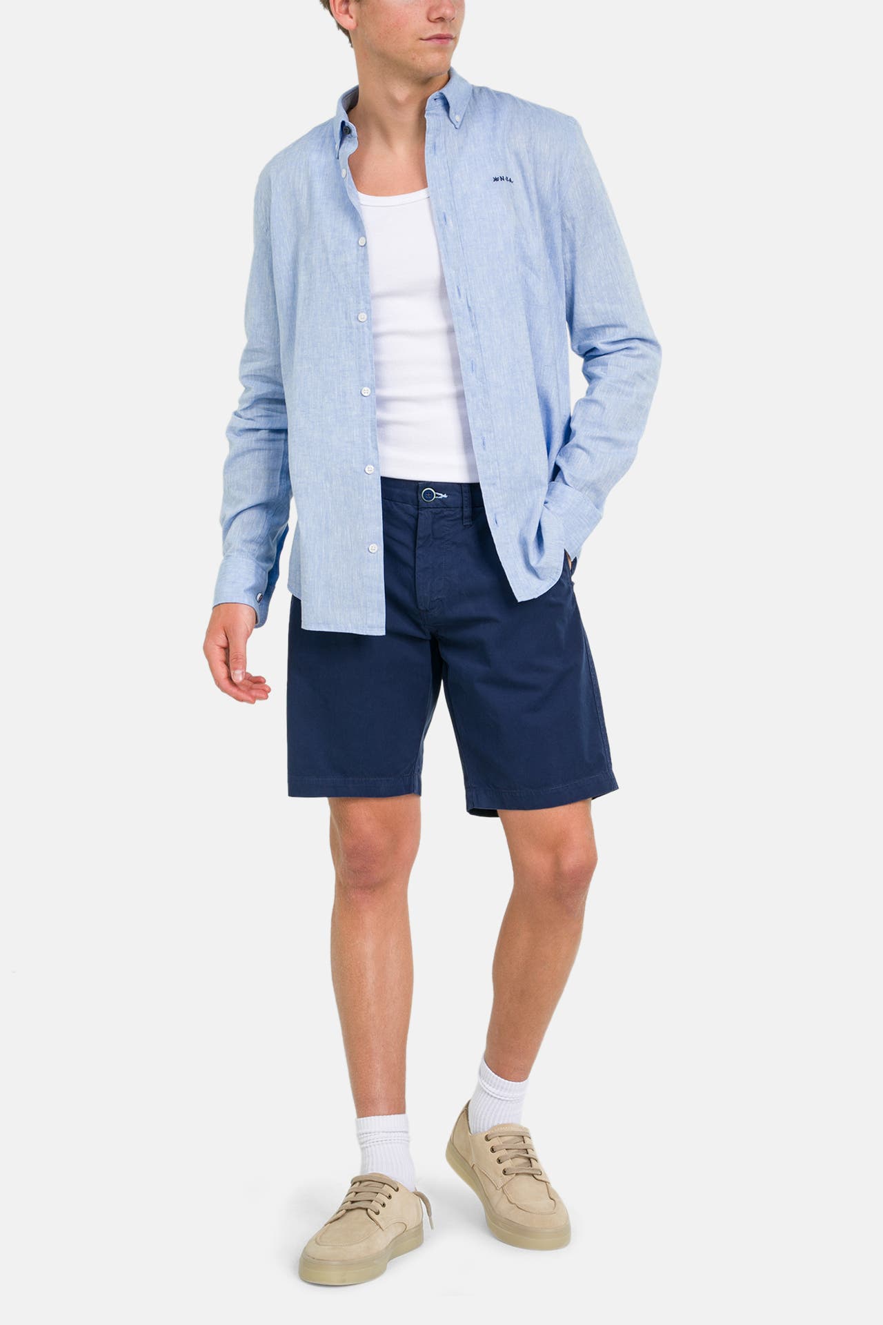 NEW ZEALAND AUCKLAND Chino-Shorts 'Lecagy' navy, Bild 1