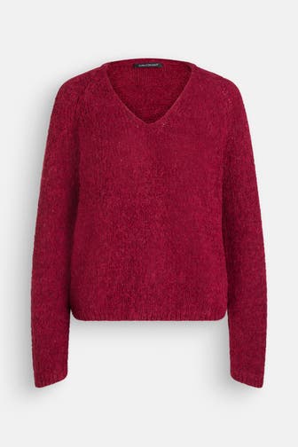LUISA CERANO Strickpullover weinrot