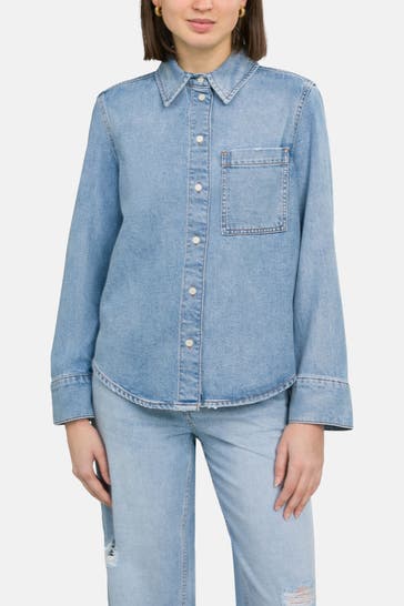 MARC O'POLO Jeansjacke blau