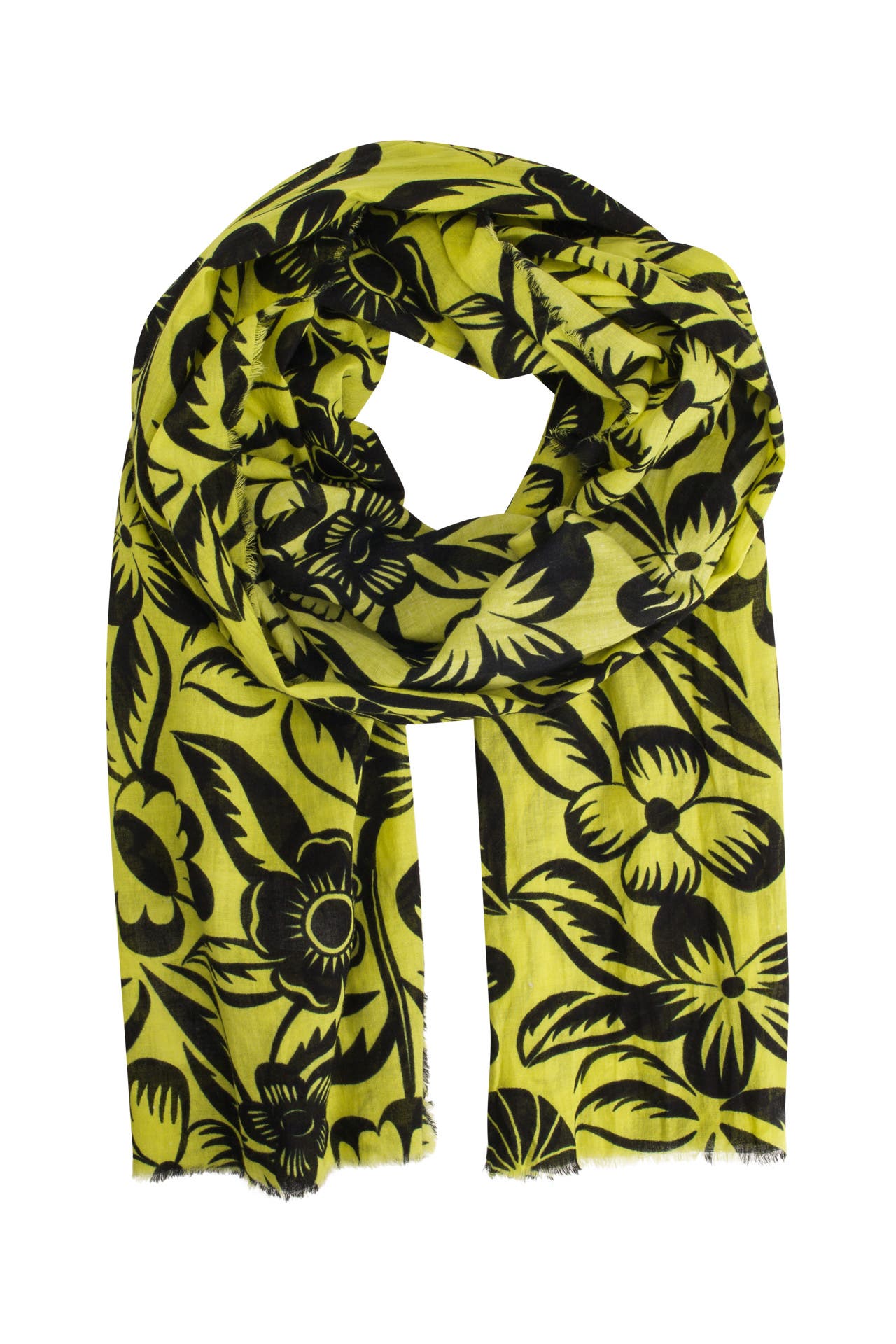 DESIGUAL Tuch gemustert gelb, Bild 1