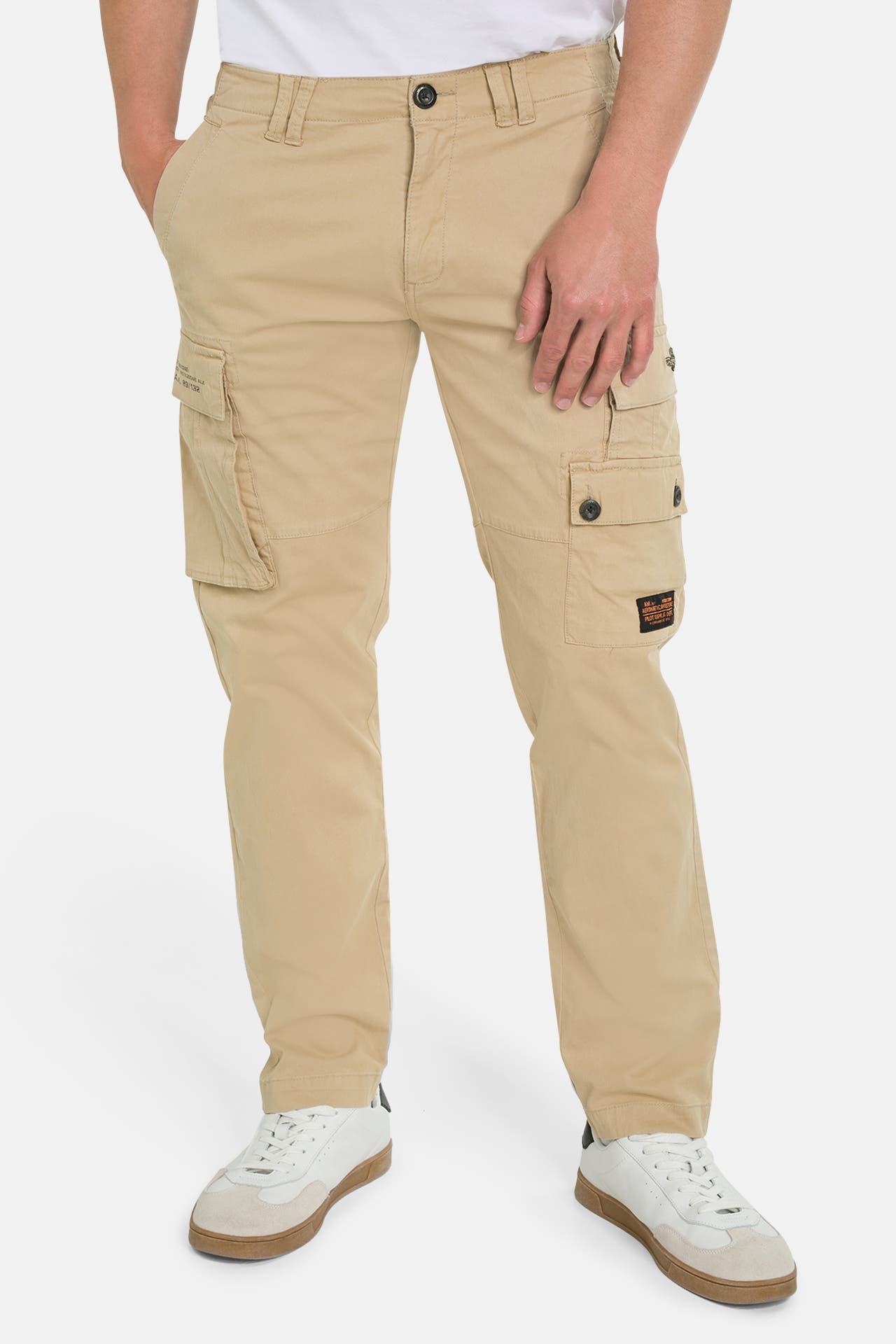 AERONAUTICA MILITARE Stoffhose beige, Bild 1