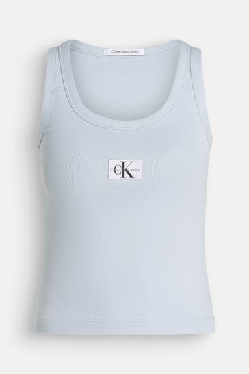 CK JEANS Top taubenblau