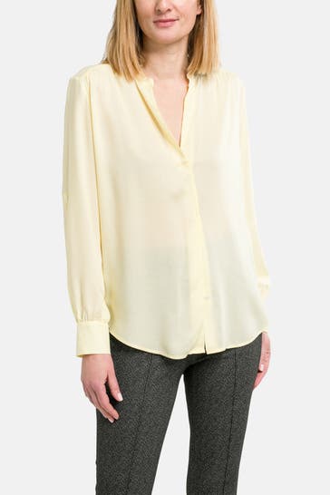 BOSS Casual-Bluse 'Banoria' hellgelb