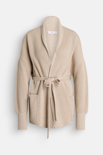 RIANI Strickjacke hellbraun