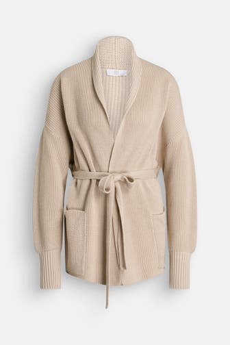 RIANI Strickjacke hellbraun
