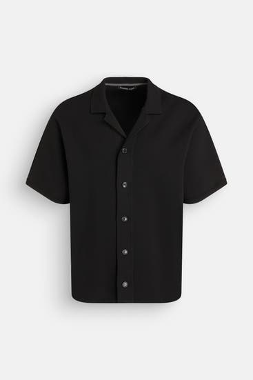 MICHAEL KORS - Strickhemd schwarz Regular Fit