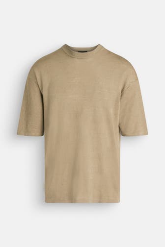 ROBERTO COLLINA Leinen-Shirt beige