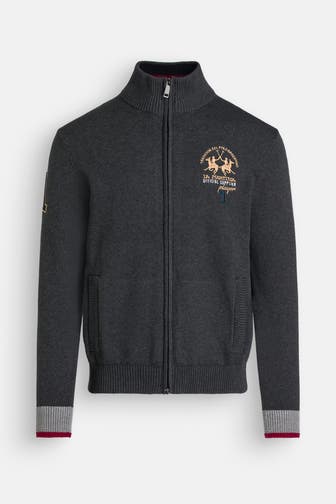 LA MARTINA Strickjacke dunkelgrau