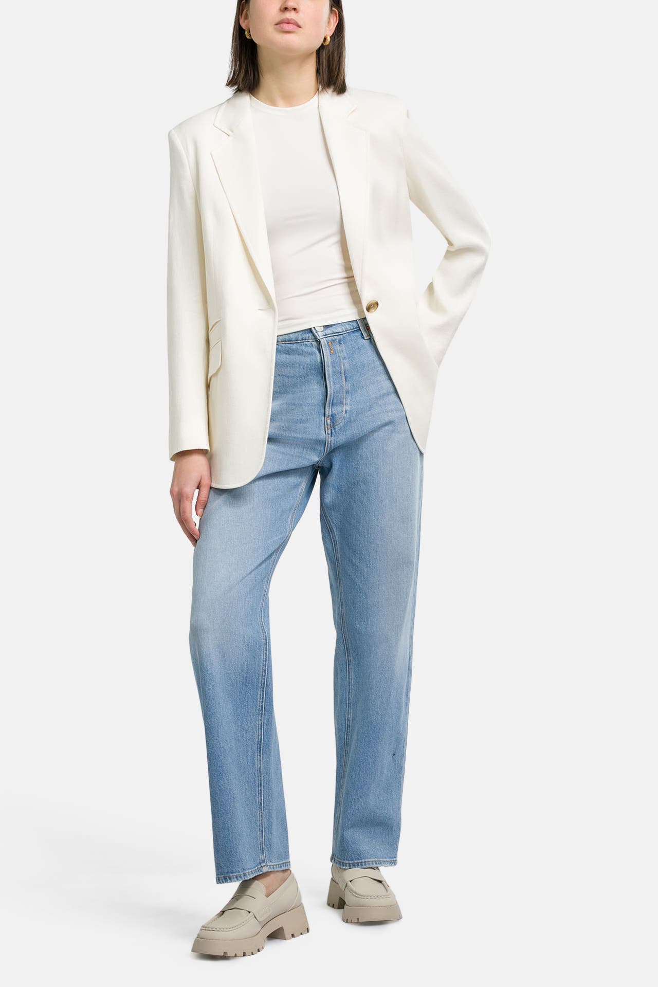 BOSS Leinenmix-Blazer 'Jopeta' offwhite, Bild 1