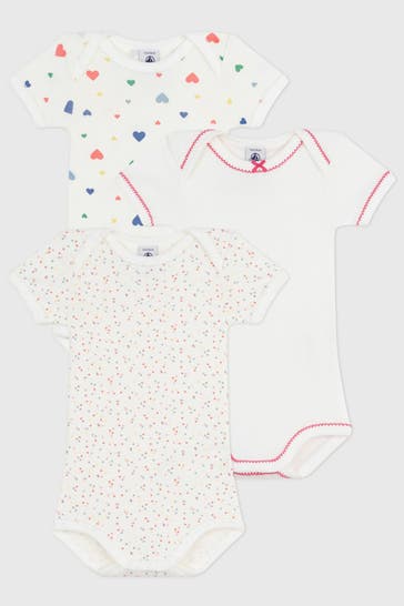 PETIT BATEAU 3er-Pack Bodies mehrfarbig