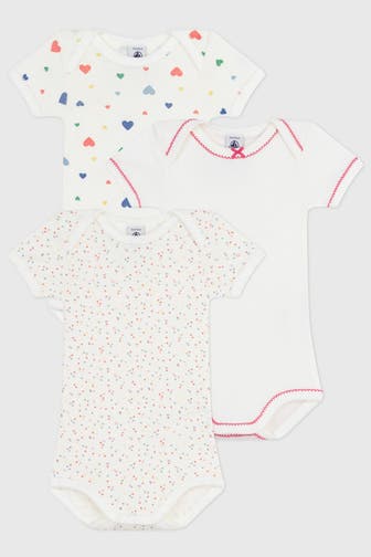 PETIT BATEAU 3er-Pack Bodies mehrfarbig