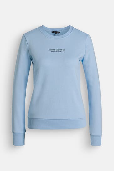 ARMANI EXCHANGE Sweatshirt taubenblau