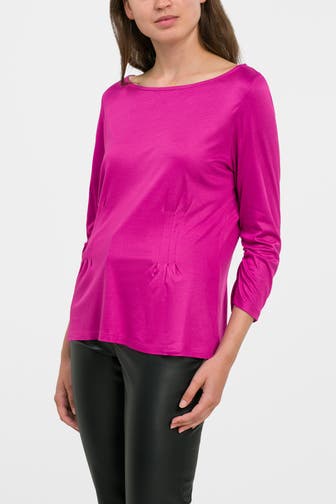 S.OLIVER BLACK LABEL Casual-Bluse magenta