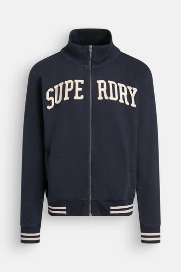 SUPERDRY Sweatjacke dunkelblau