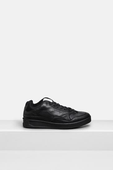 JIL SANDER Leder-Sneaker schwarz