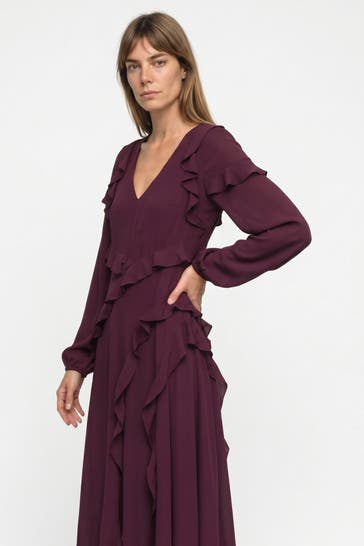 TED BAKER Casual-Kleid 'Truea' aubergine
