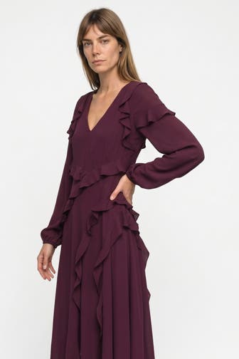 TED BAKER Casual-Kleid 'Truea' aubergine