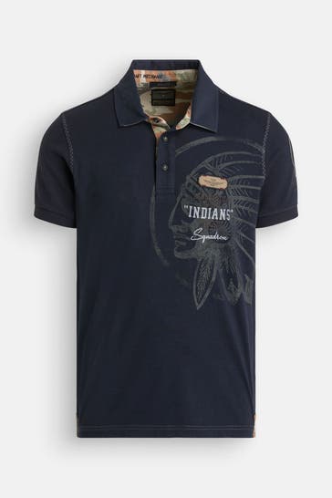 AERONAUTICA MILITARE Polo-Shirt dunkelblau