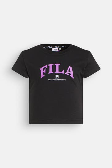 FILA T-Shirt schwarz