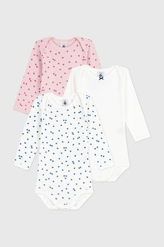 PETIT BATEAU 3er Pack Bodies mehrfarbig