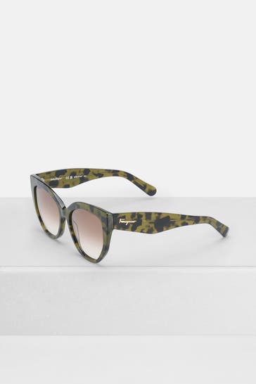 FERRAGAMO Sonnenbrille gemustert