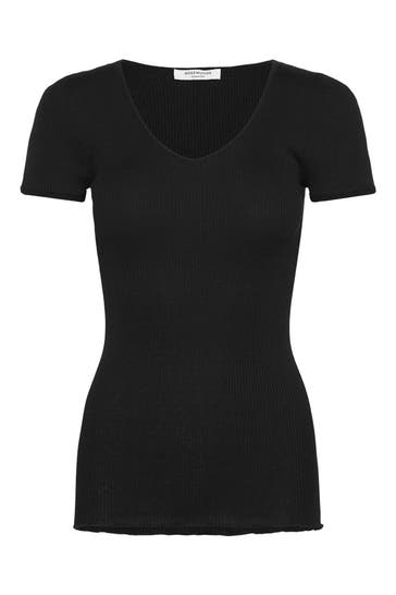 ROSEMUNDE Seidenmix-Shirt schwarz