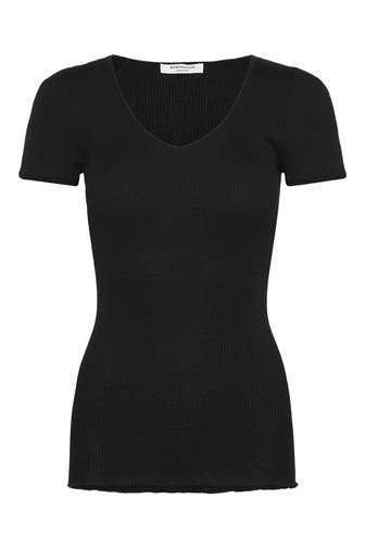 ROSEMUNDE Seidenmix-Shirt schwarz