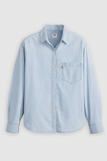 LEVI'S® Jeansbluse hellblau