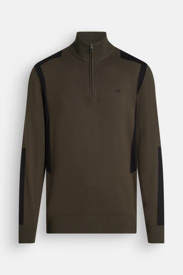 J.LINDEBERG SPORTSWEAR Strick-Troyer 'Kendrick' oliv