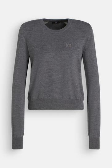 RIANI Strickpullover dunkelgrau