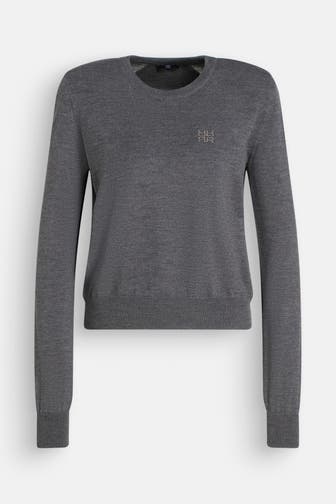 RIANI Strickpullover dunkelgrau