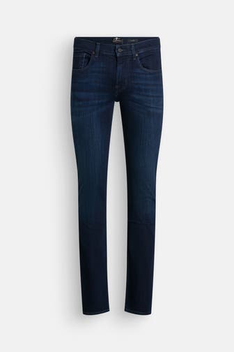 7 FOR ALL MANKIND Jeans dunkelblau slim straight