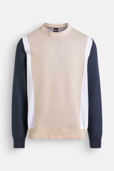 BOSS Strickpullover 'Beloy' gemustert