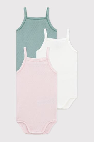 PETIT BATEAU 3er-Pack Bodies mehrfarbig