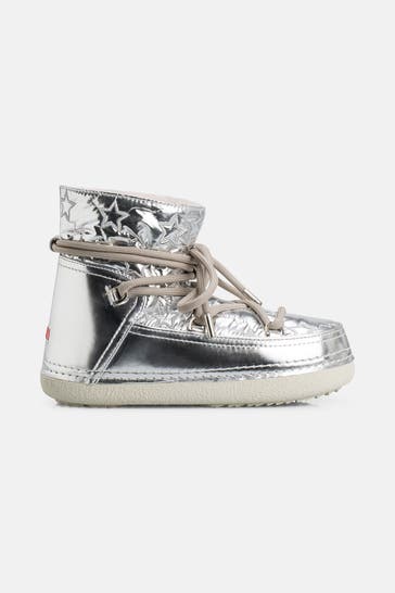 INUIKII Winterstiefel 'Bomber Star' silber
