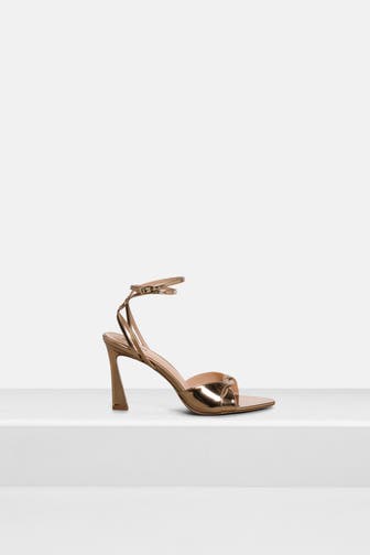 LOLA CRUZ Leder-Sandaletten bronze