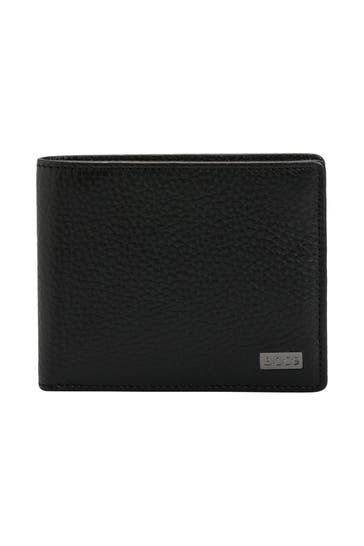 BOSS Ledergeldbörse schwarz