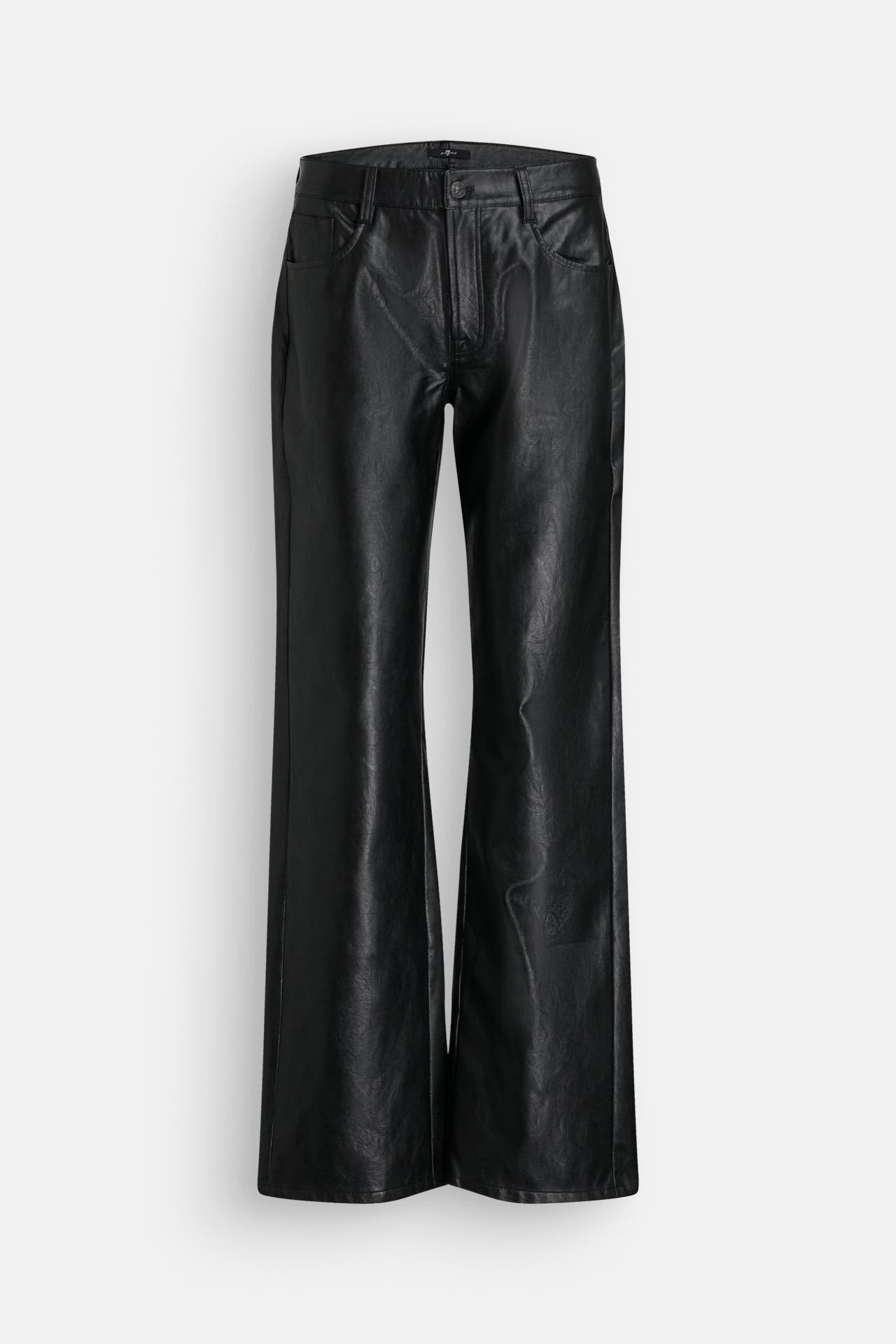 7 FOR ALL MANKIND Kunstlederhose schwarz , Bild 1