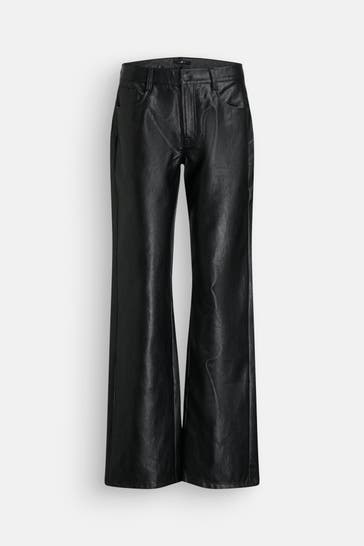 7 FOR ALL MANKIND Kunstlederhose schwarz 