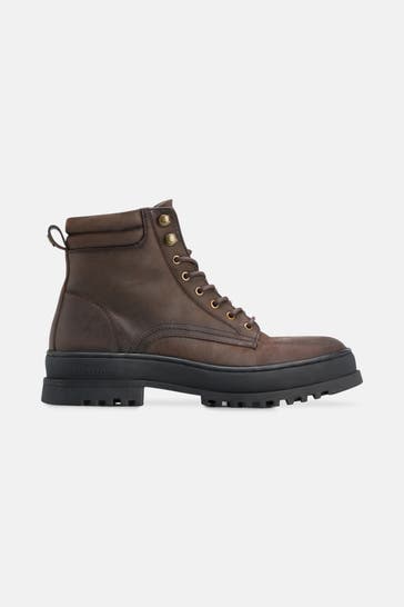 BLAUER Schnürstiefel 'Iuka' dunkelbraun