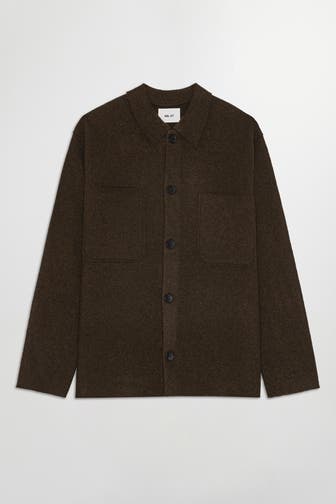 NN07 Wolljacke dunkelbraun