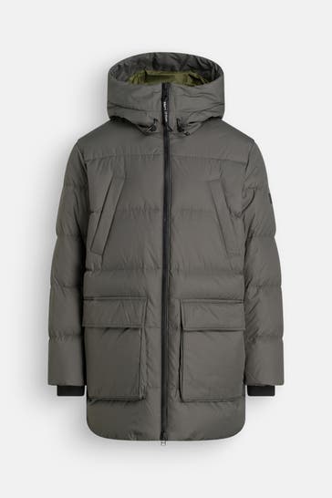 MARC O'POLO Daunenmantel graugrün